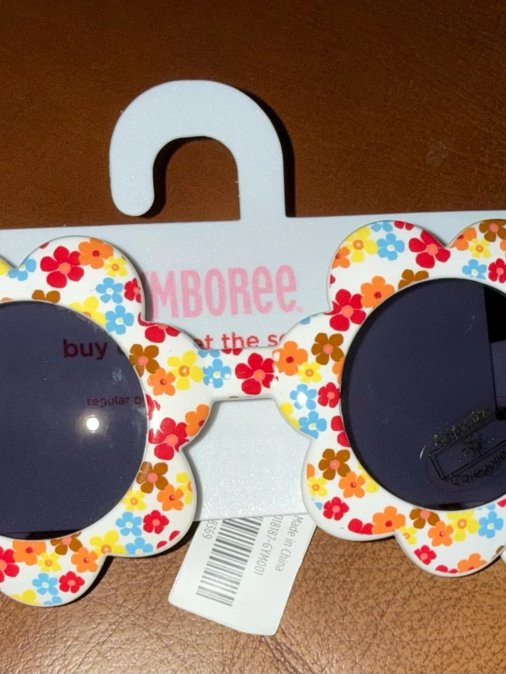 Gymboree Kids Floral Frame Sunglasses - White with Multicolor Flowers